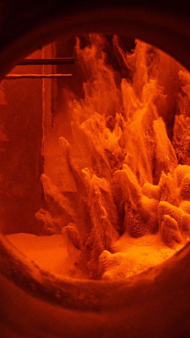 Fluidized sand bed