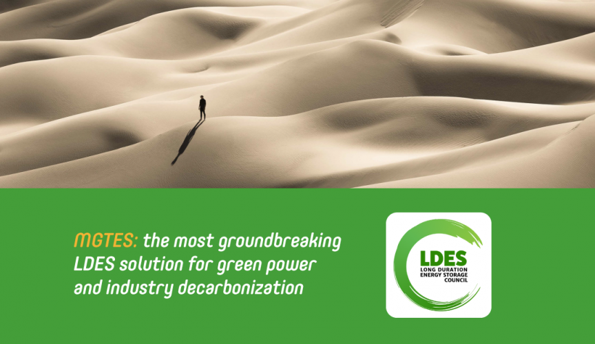 MGTES: the most groundbreaking LDES solution for green power and industry decarbonization